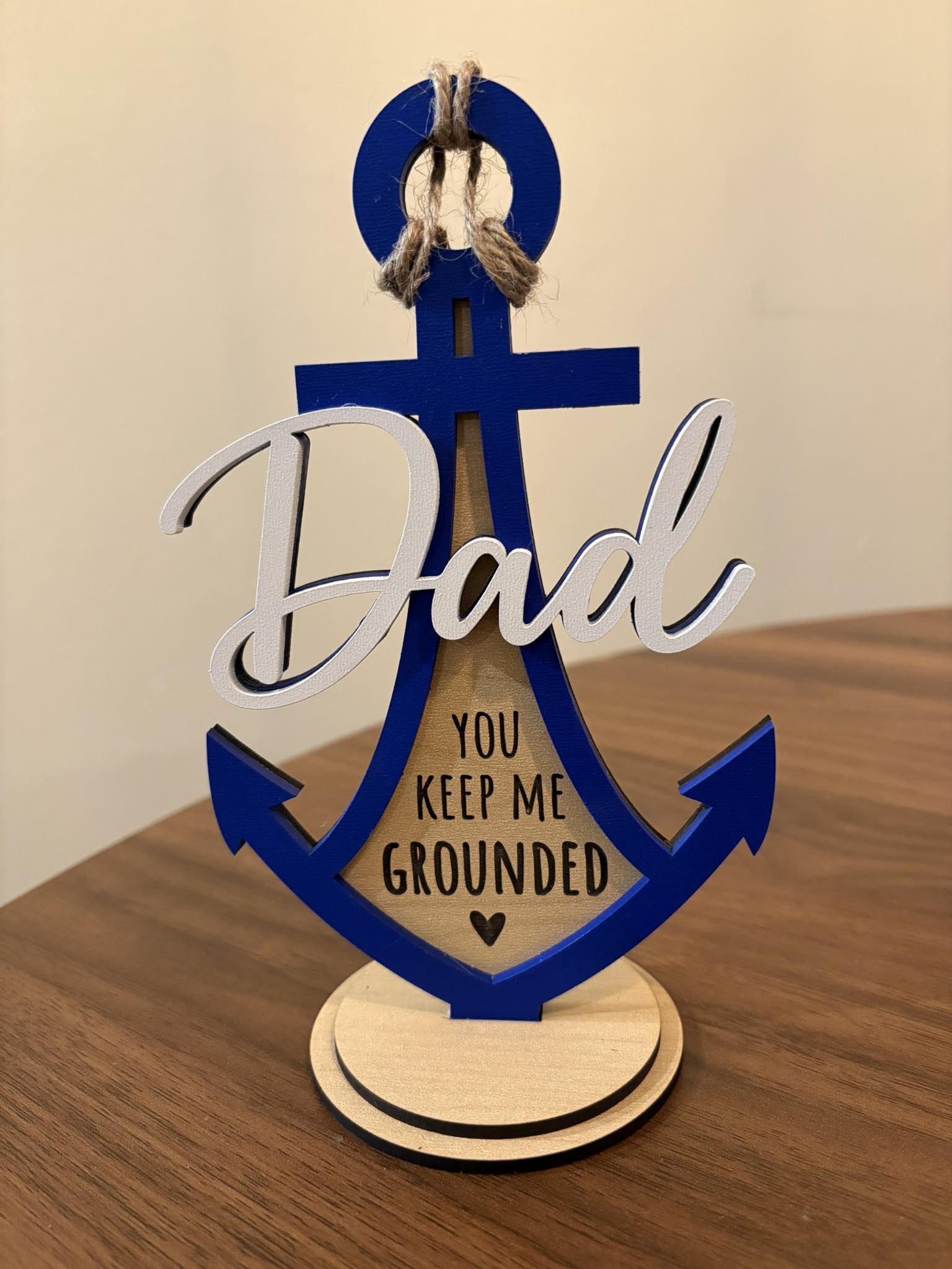 Keeps Me Grounded Fathers Sign