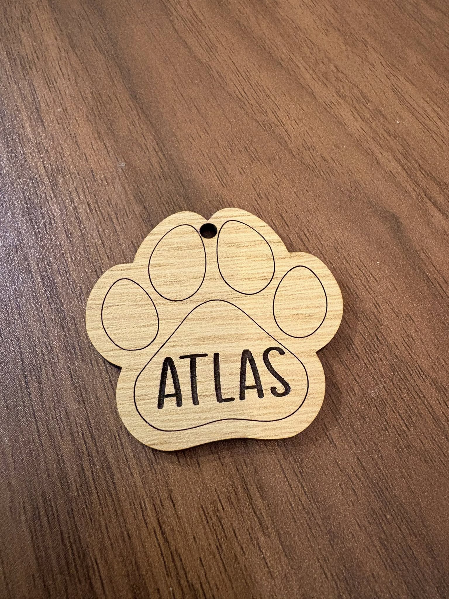 Paw Key Chain Tag